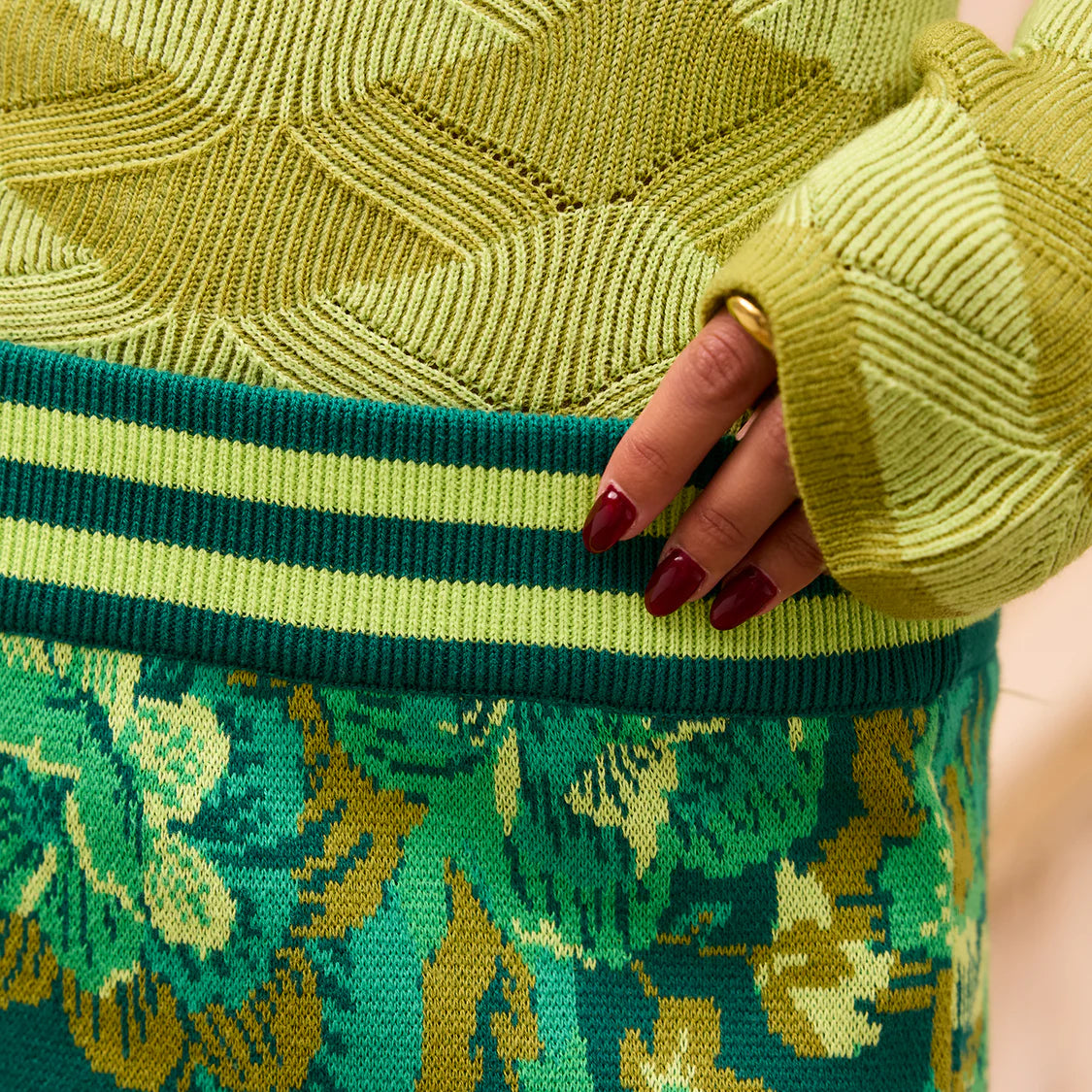 SAGE X CLARE Eliza Knit Maxi Skirt