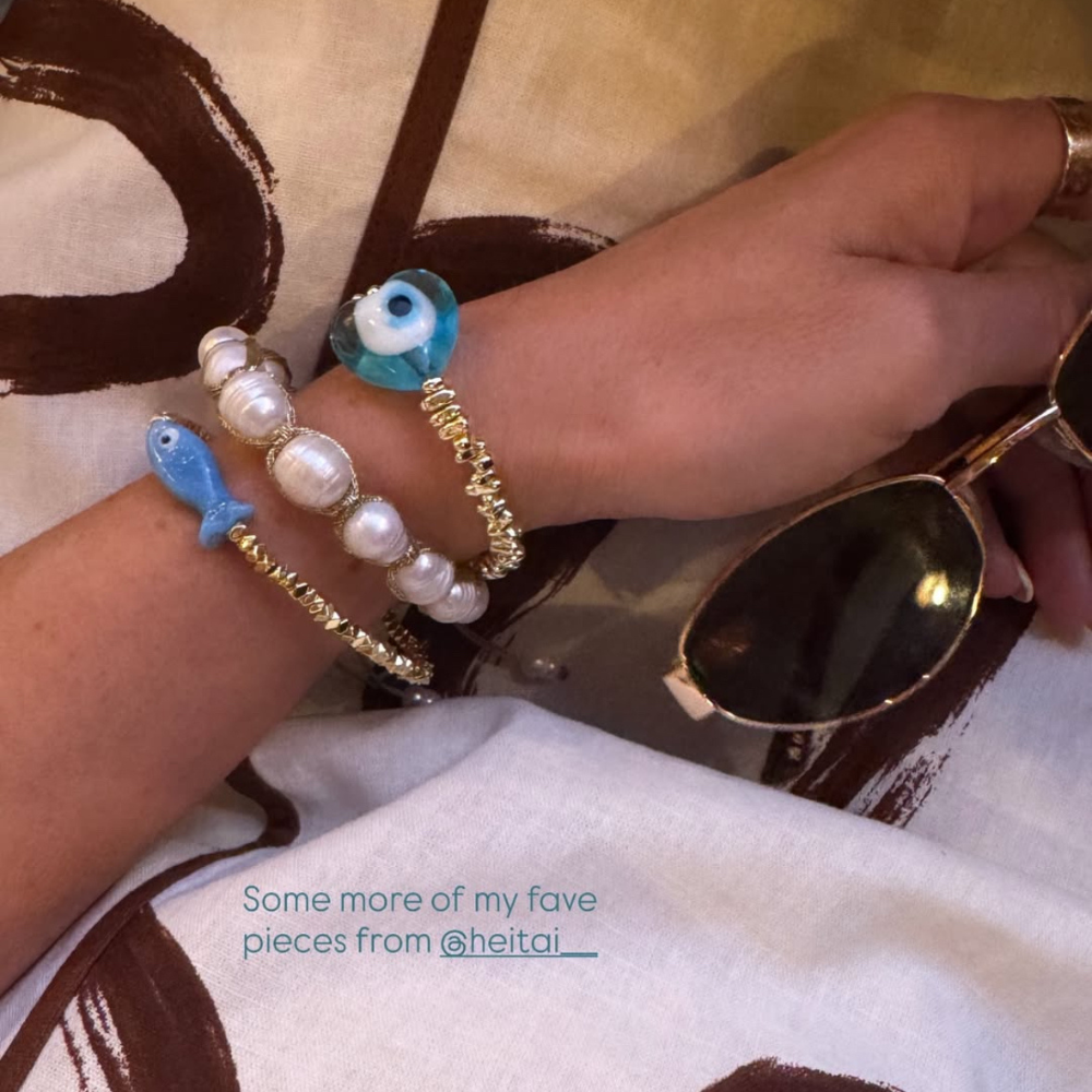 HEI TAI Big Heart Bracelet GREEK EYE