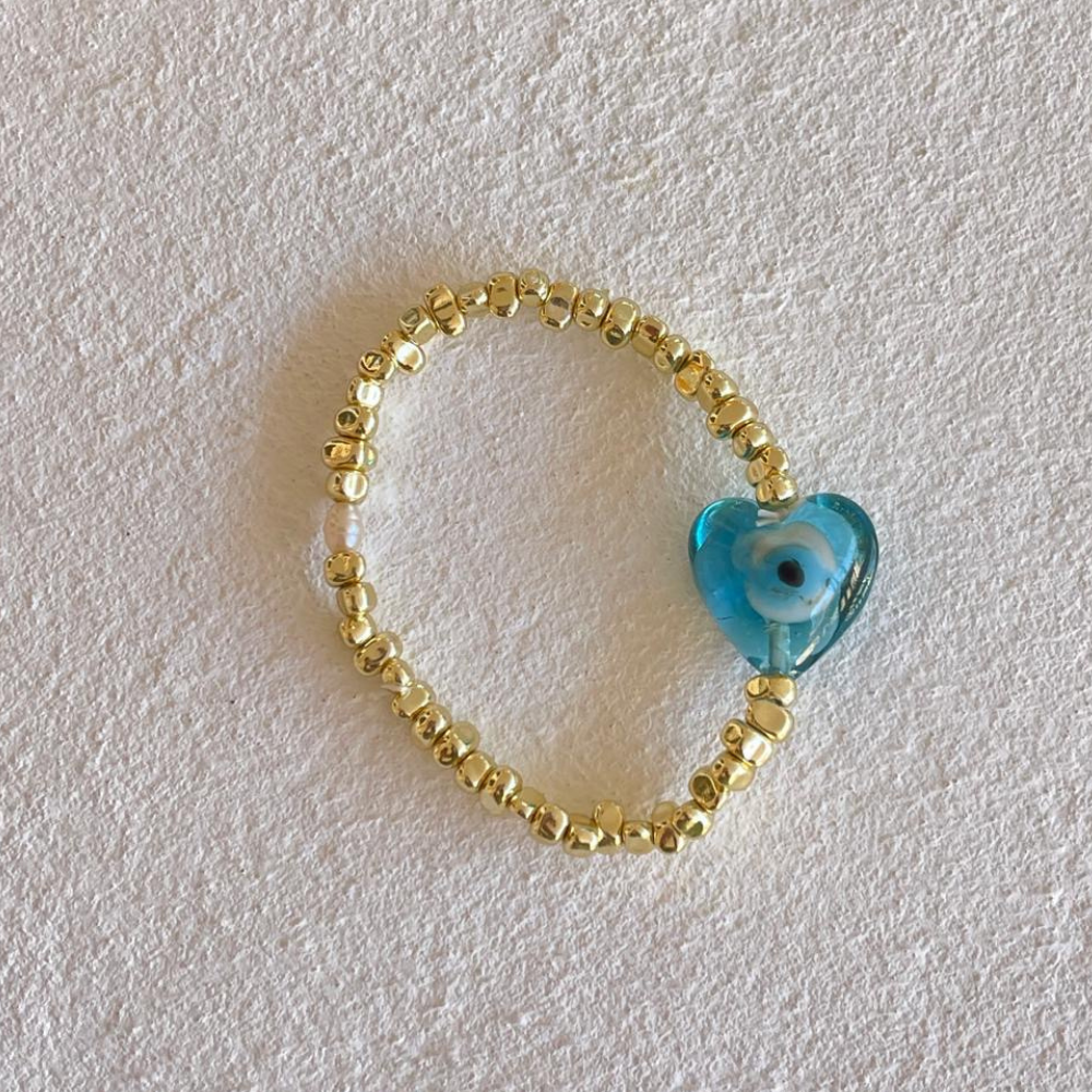 HEI TAI Big Heart Bracelet GREEK EYE