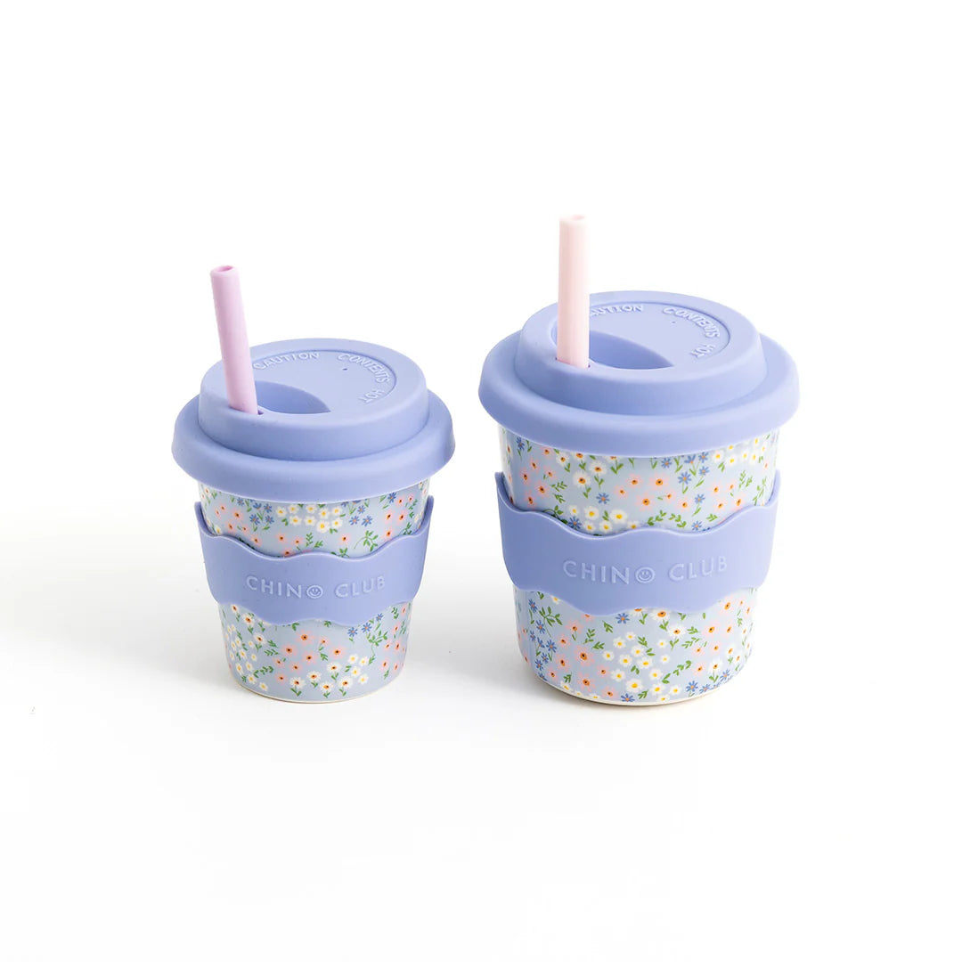 CHINO CLUB Baby Chino Cup 4oz BLUE FLORAL