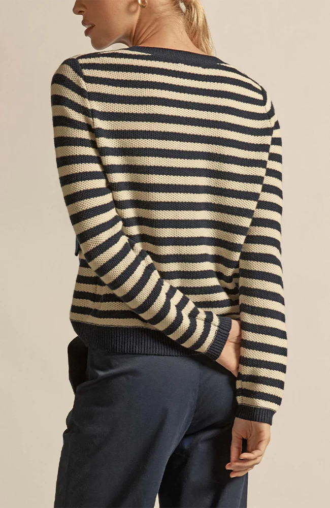 ZOE KRATZMANN Camber Knit MIDNIGHT CREAM STRIPE