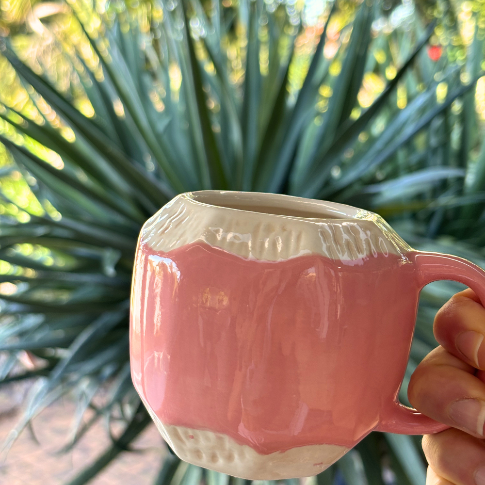 ISLAND TRADERS Coconut Mug PINK