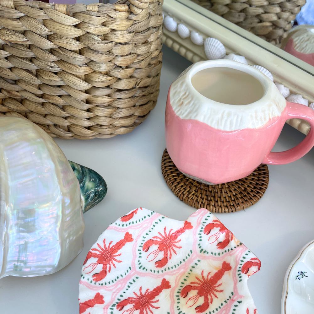 ISLAND TRADERS Coconut Mug PINK
