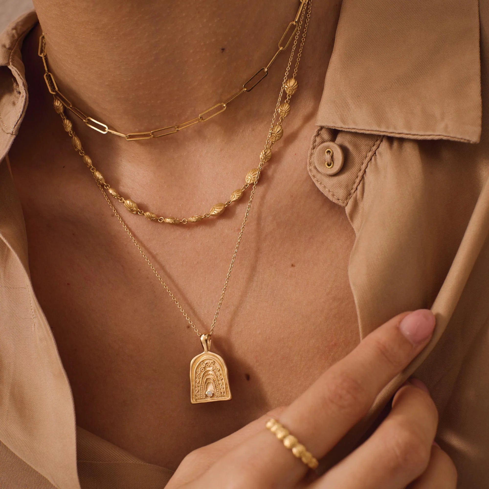 MURKANI Rainbow Spirit Necklace GOLD