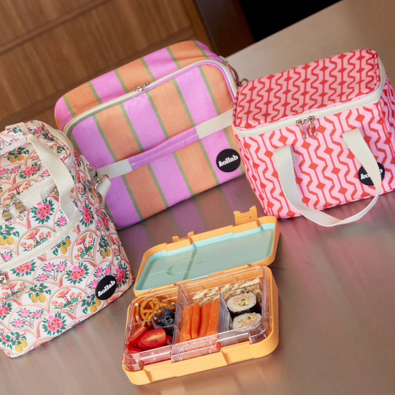 KOLLAB Lunch Box CHERRY ZIG ZAG