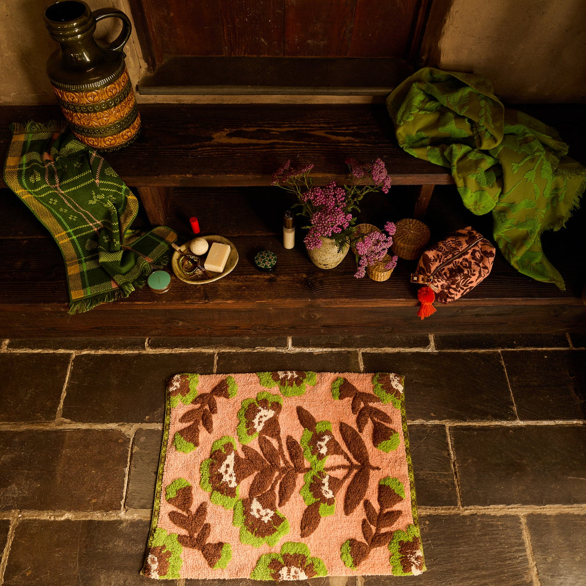 SAGE X CLARE Winona Bath Mat CARNELIAN