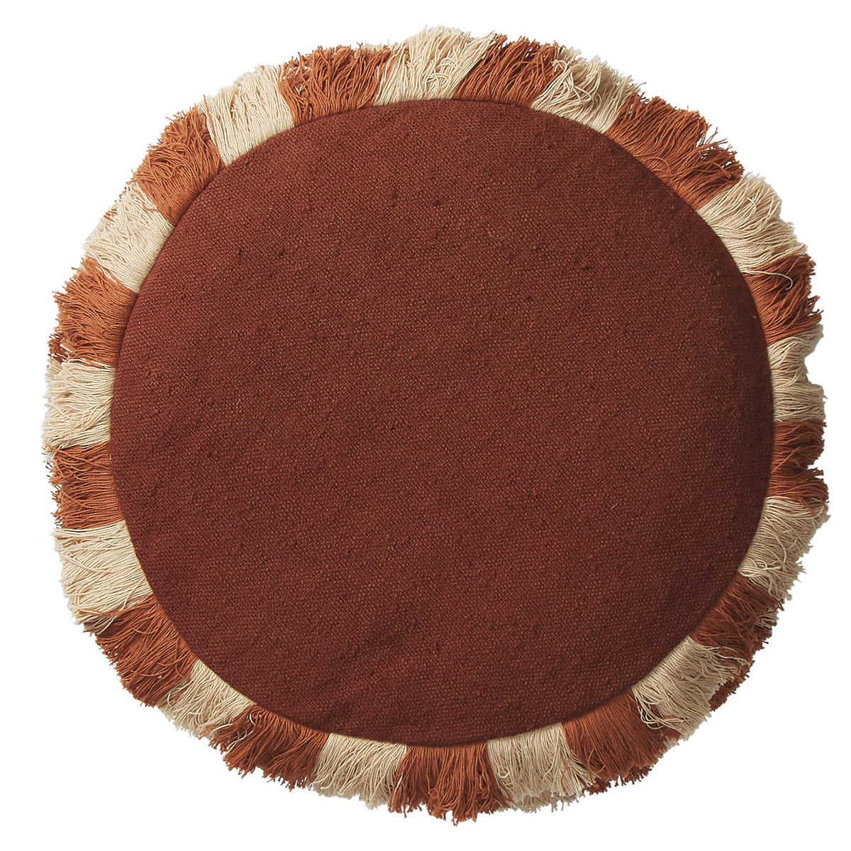 SAGE X CLARE Reese Round Cushion UMBER