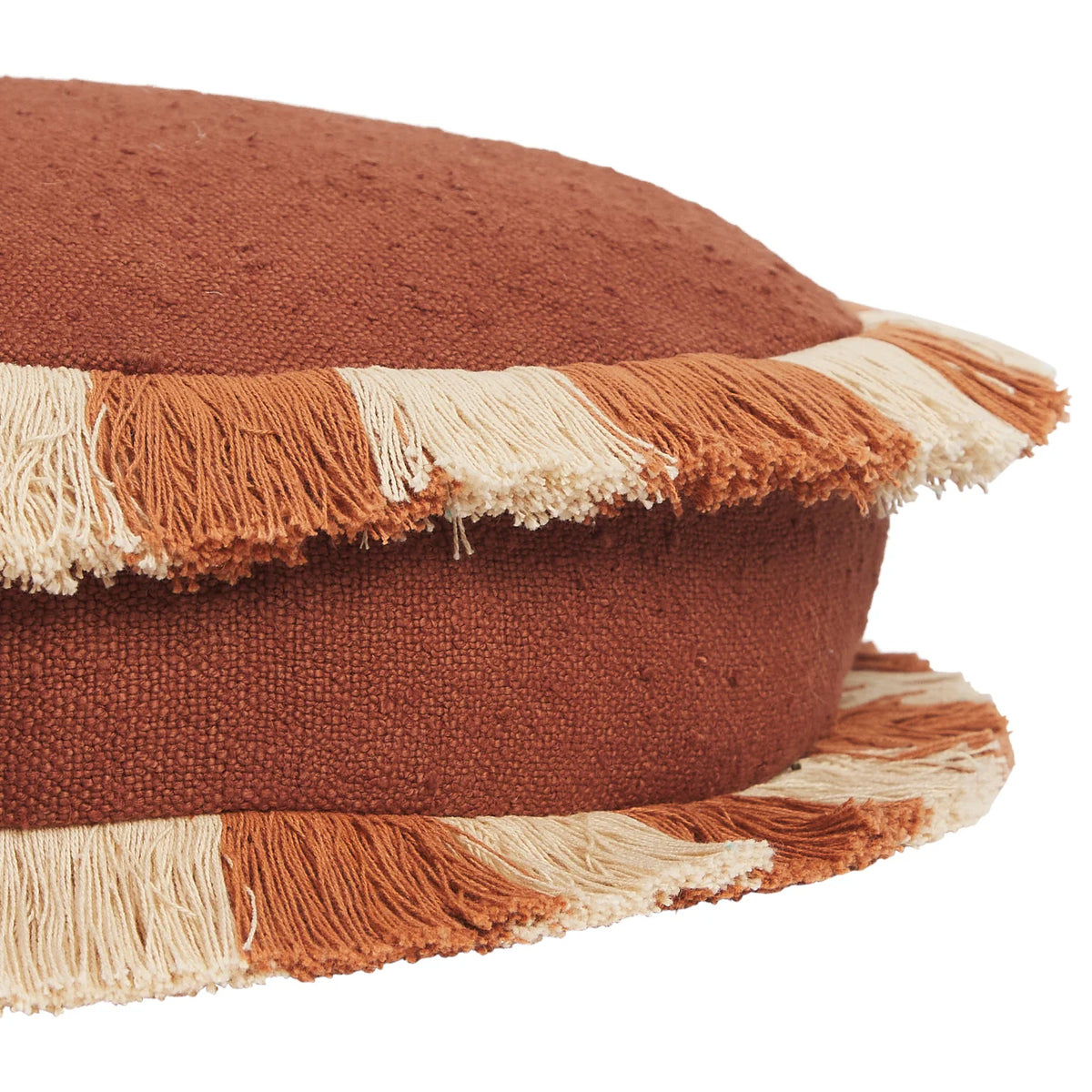 SAGE X CLARE Reese Round Cushion UMBER