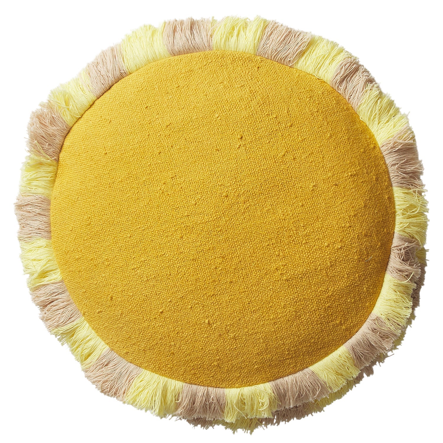 SAGE X CLARE Reese Round Cushion OCHRE