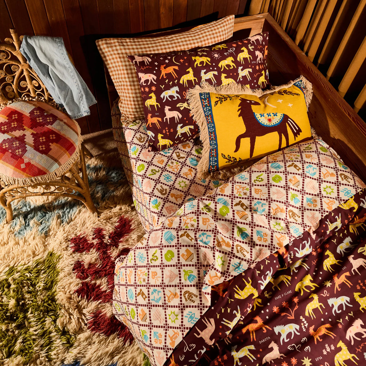 SAGE X CLARE Arlo Embroidered Cushion