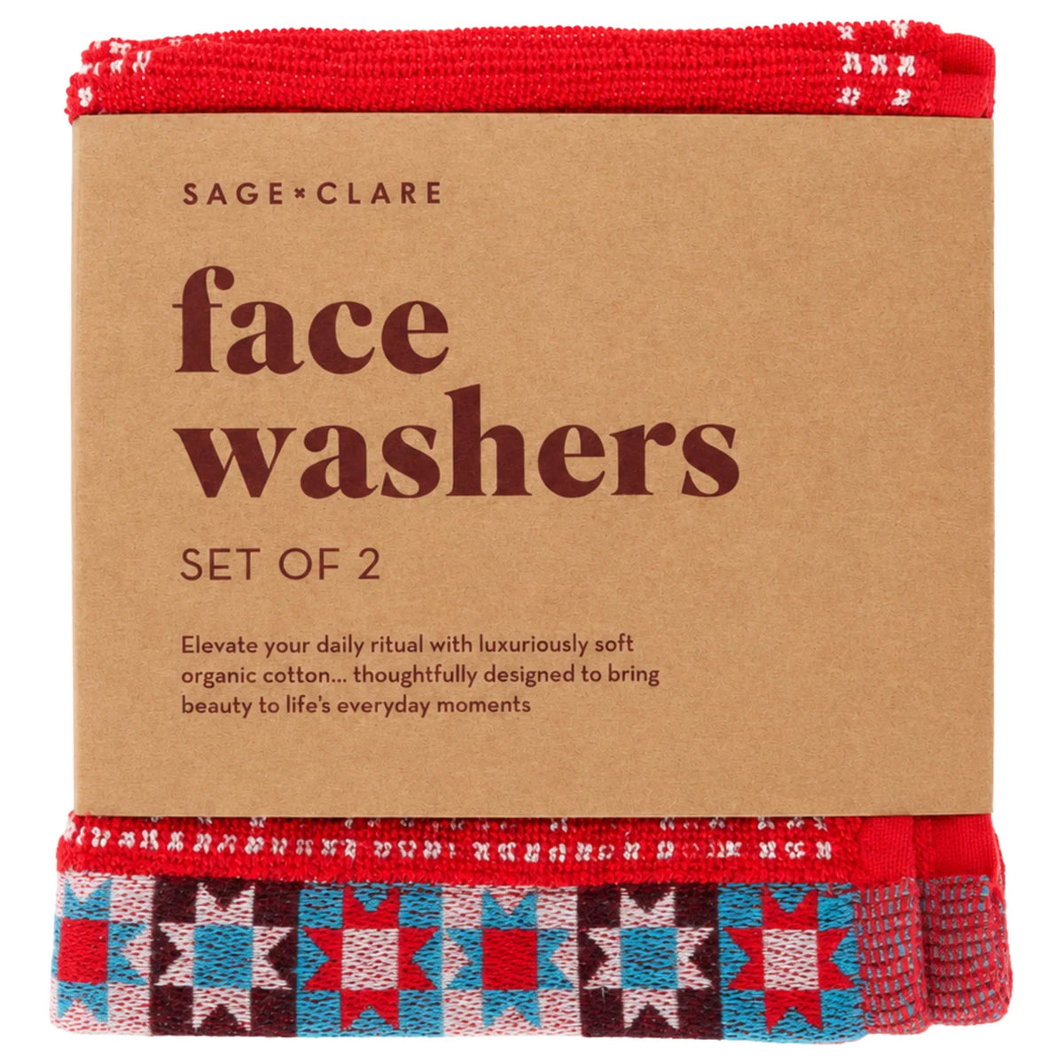 SAGE & CLARE Bonny Face Washer Set POPPY