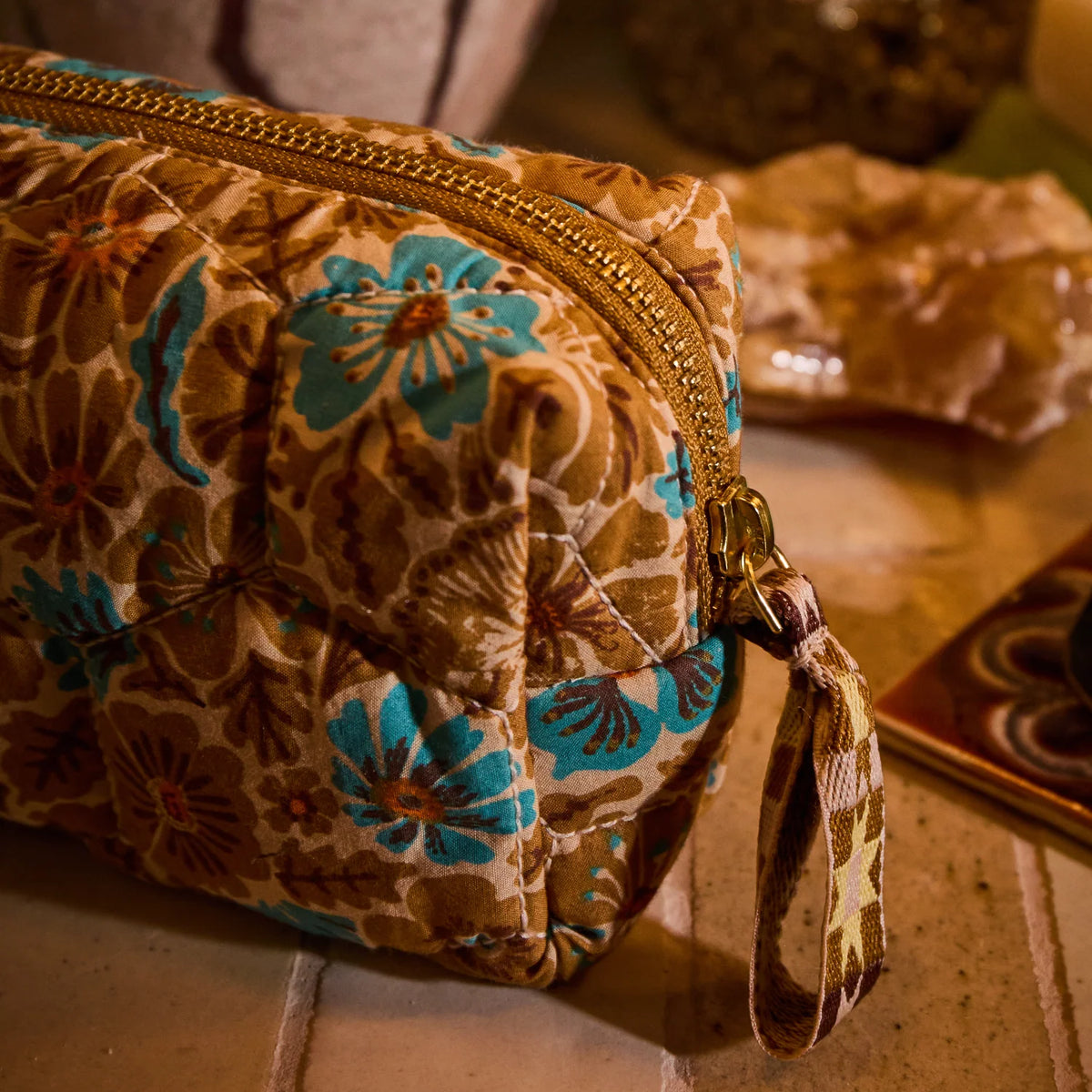 SAGE & CLARE Magnolia Travel Pouch TURQUOISE