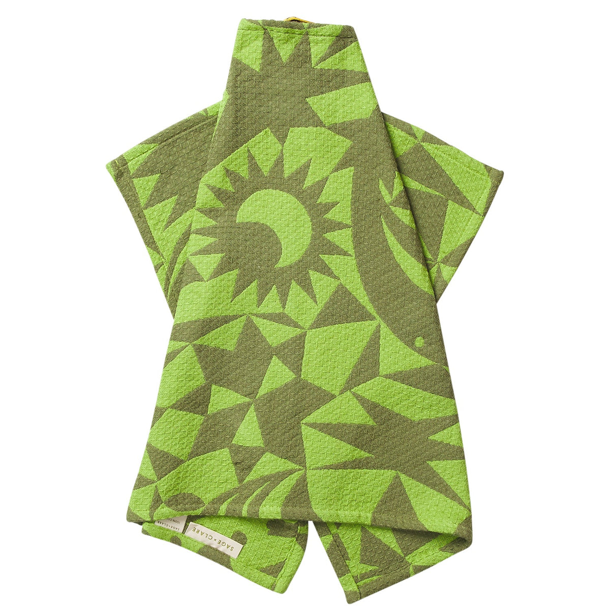 SAGE X CLARE Nora Tea Towel CACTUS GREEN
