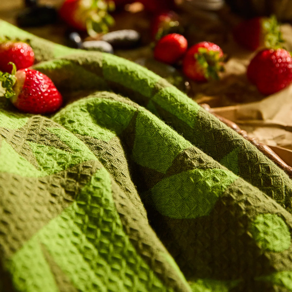 SAGE X CLARE Nora Tea Towel CACTUS GREEN