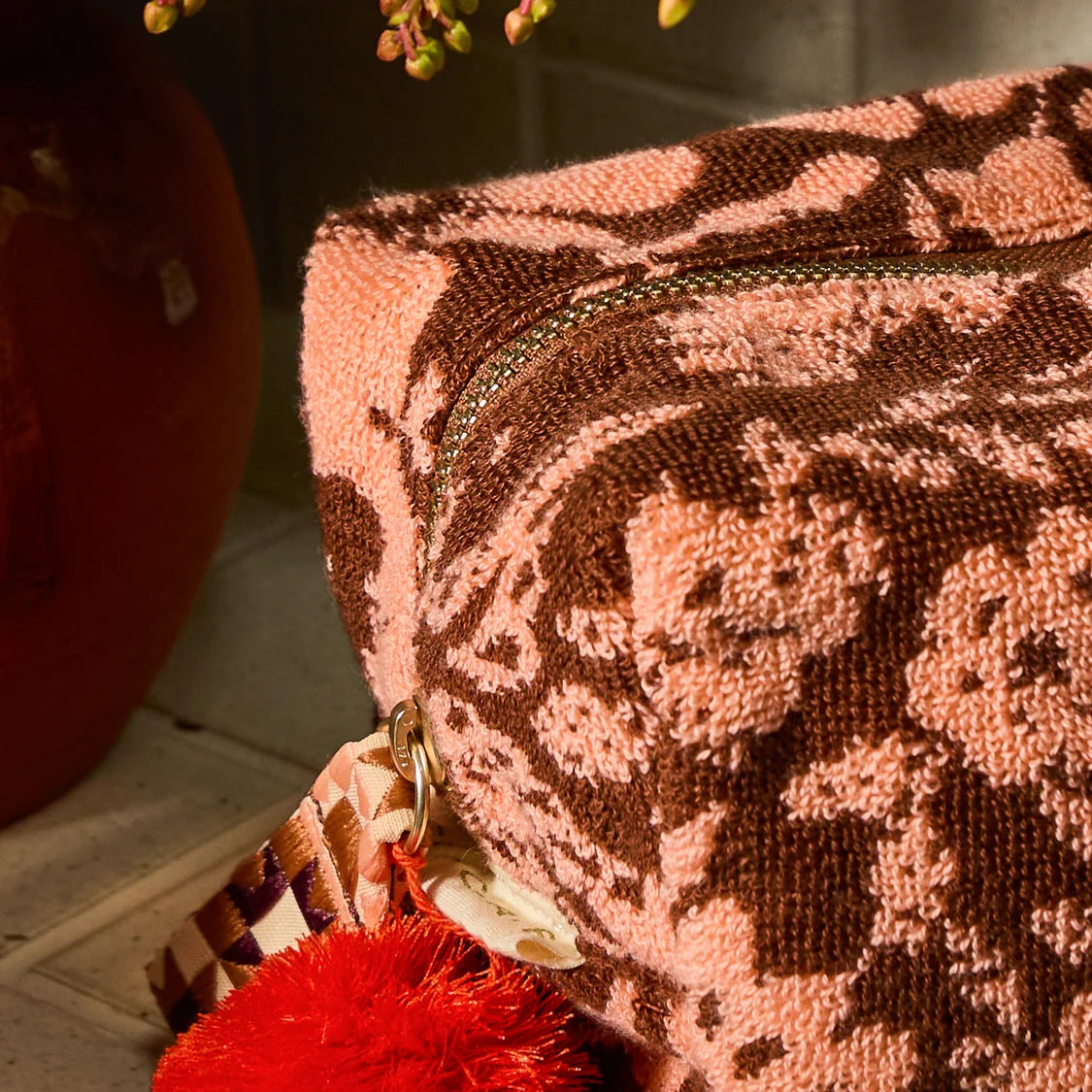 SAGE & CLARE Indiana Terry Pouch Carnelian SMALL