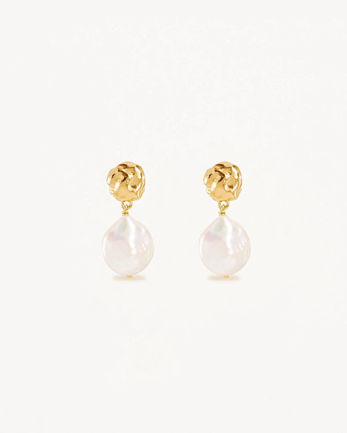 By Charlotte Endless Grace Pearl Drop Earrings GOLD