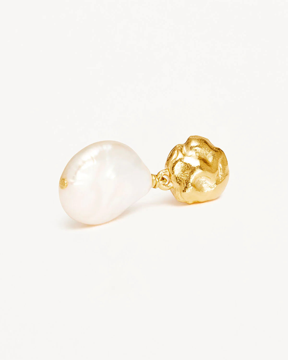 By Charlotte Endless Grace Pearl Drop Earrings GOLD