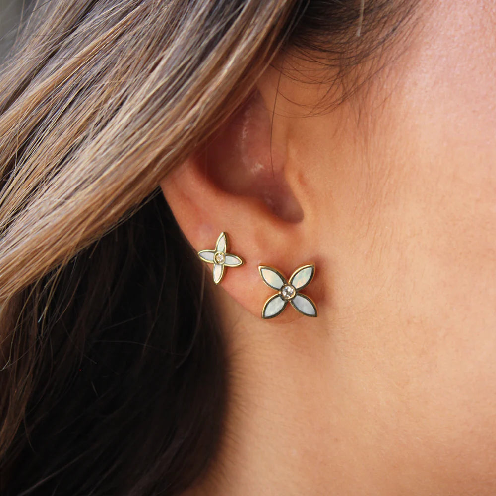 MURKANI Floral Stud GOLD