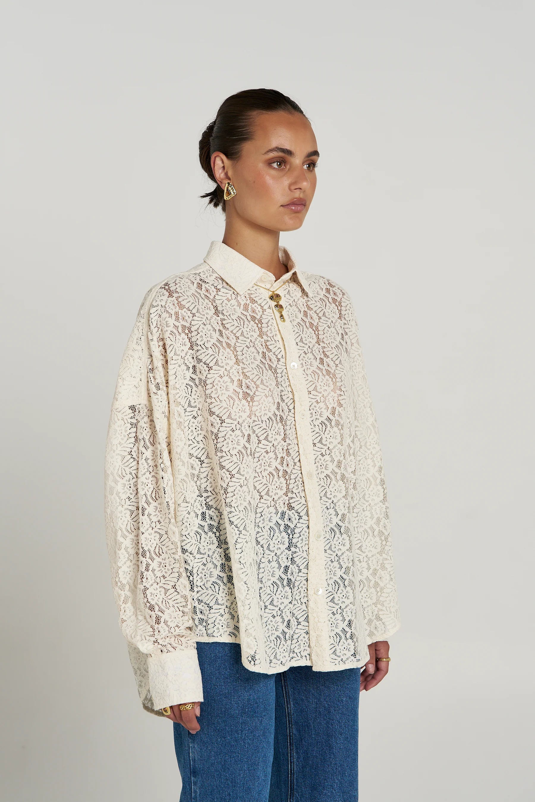 SUMMI SUMMI Fleur LS Shirt ECRU