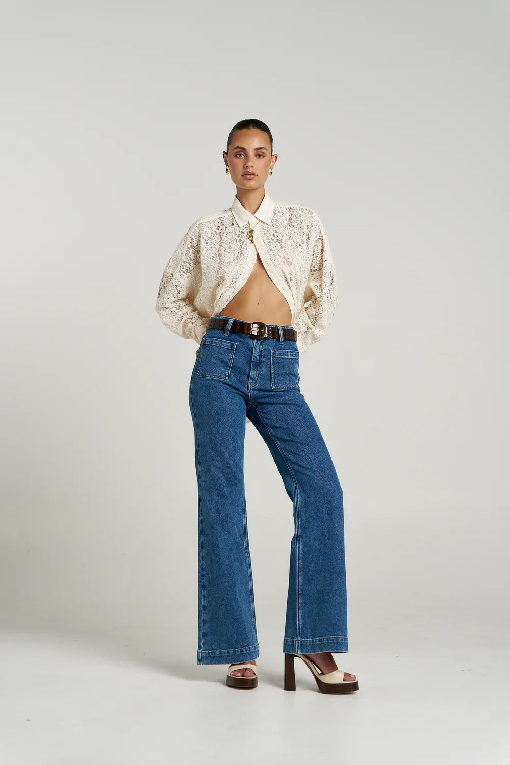 SUMMI SUMMI Fleur LS Shirt ECRU