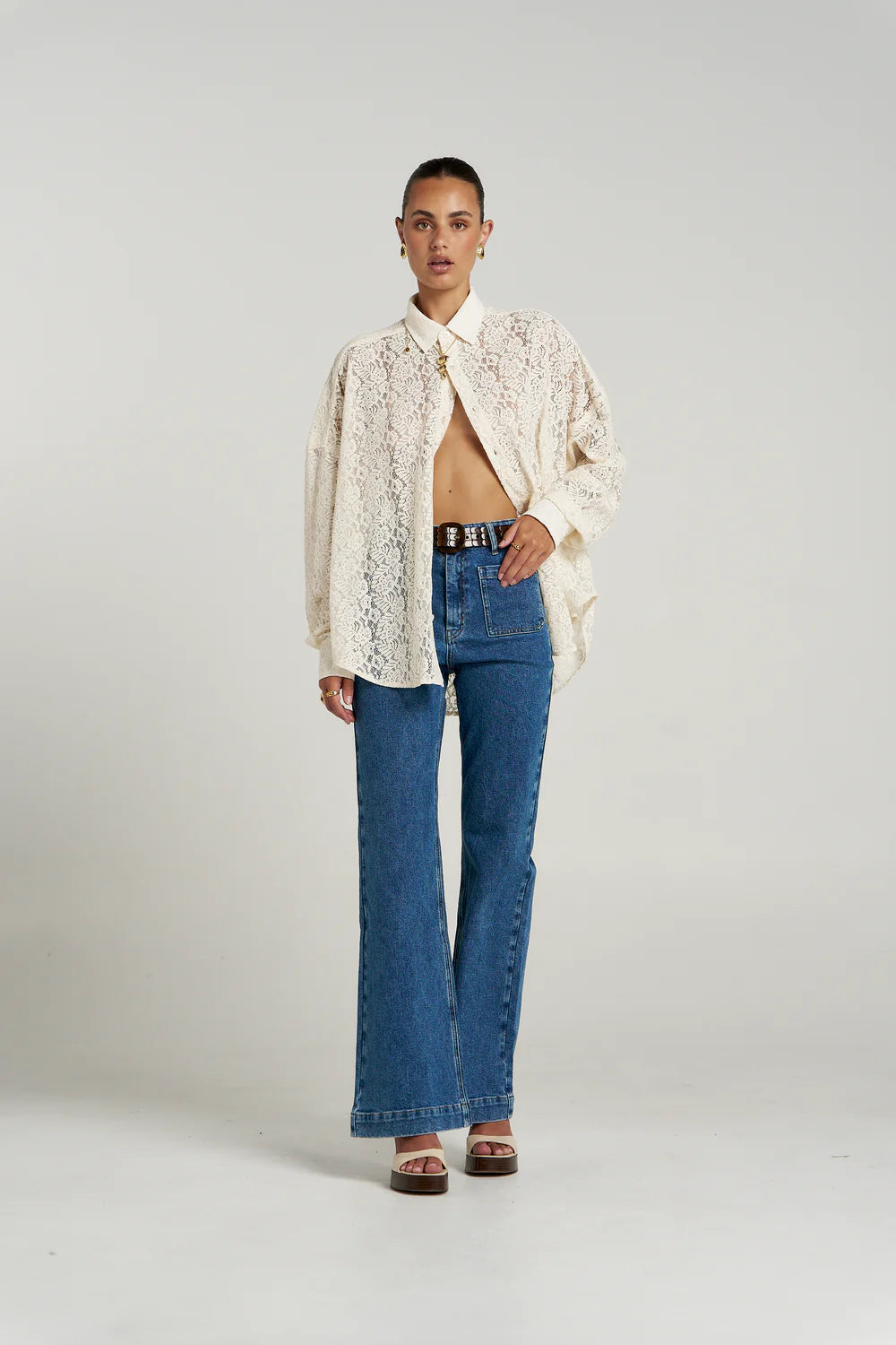 SUMMI SUMMI Fleur LS Shirt ECRU