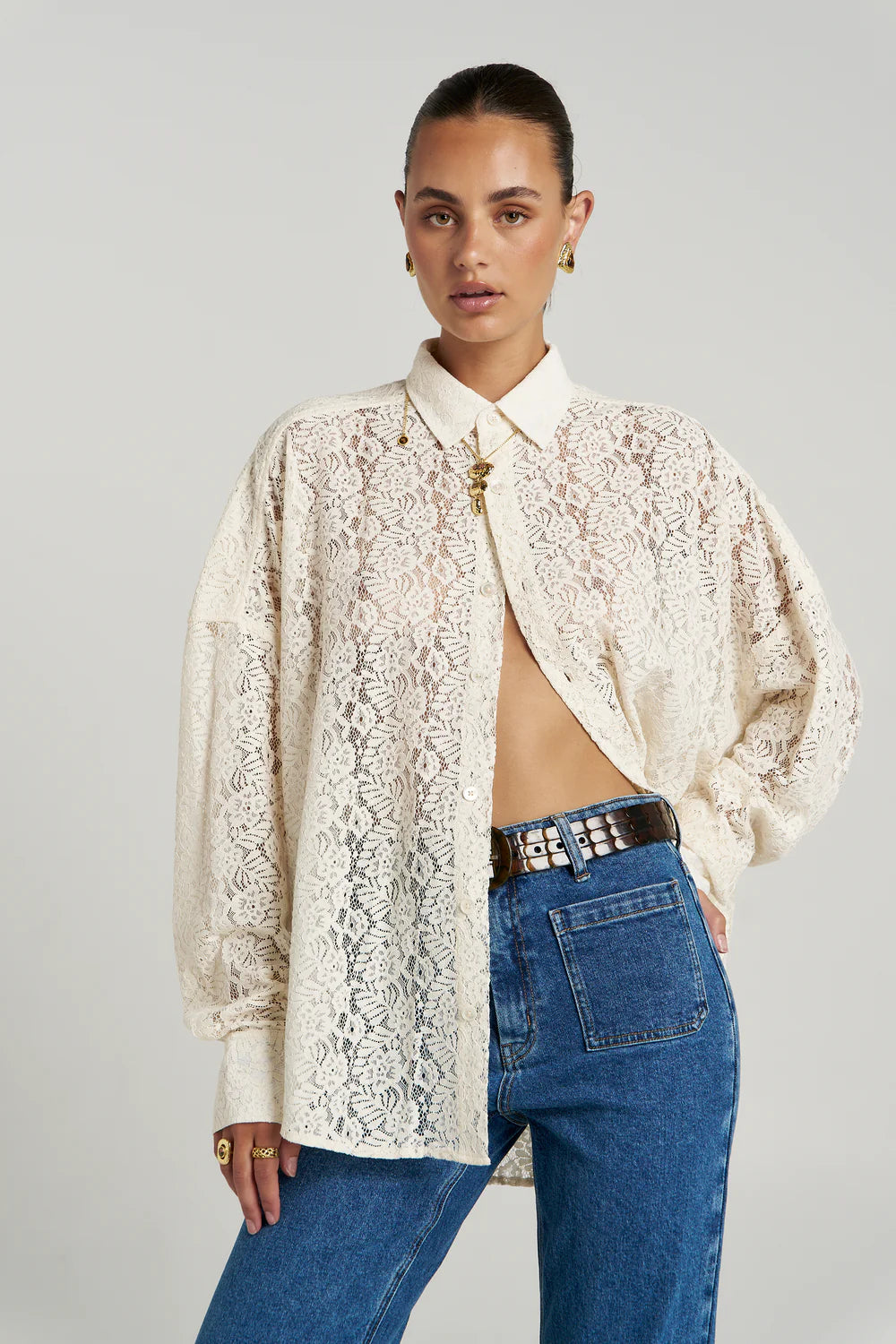 SUMMI SUMMI Fleur LS Shirt ECRU