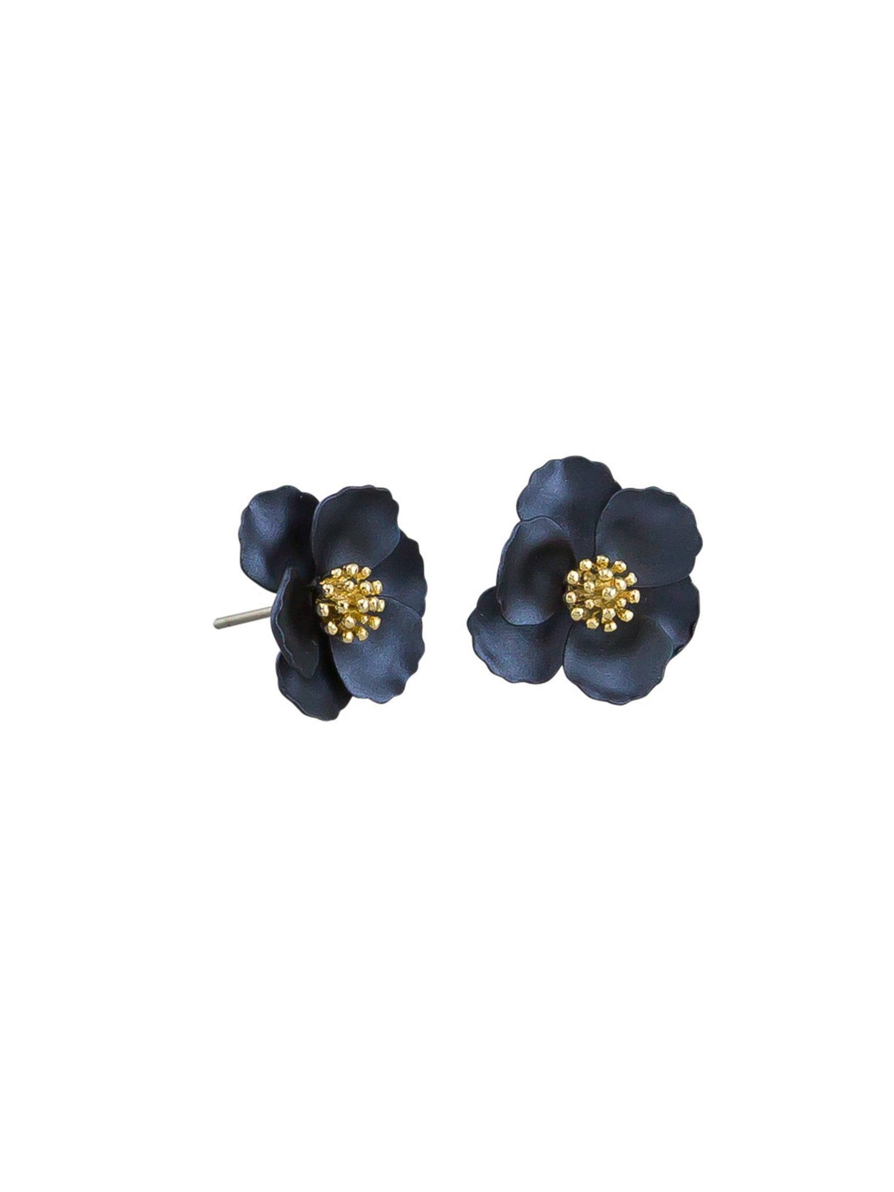 Pansy Earrings NAVY