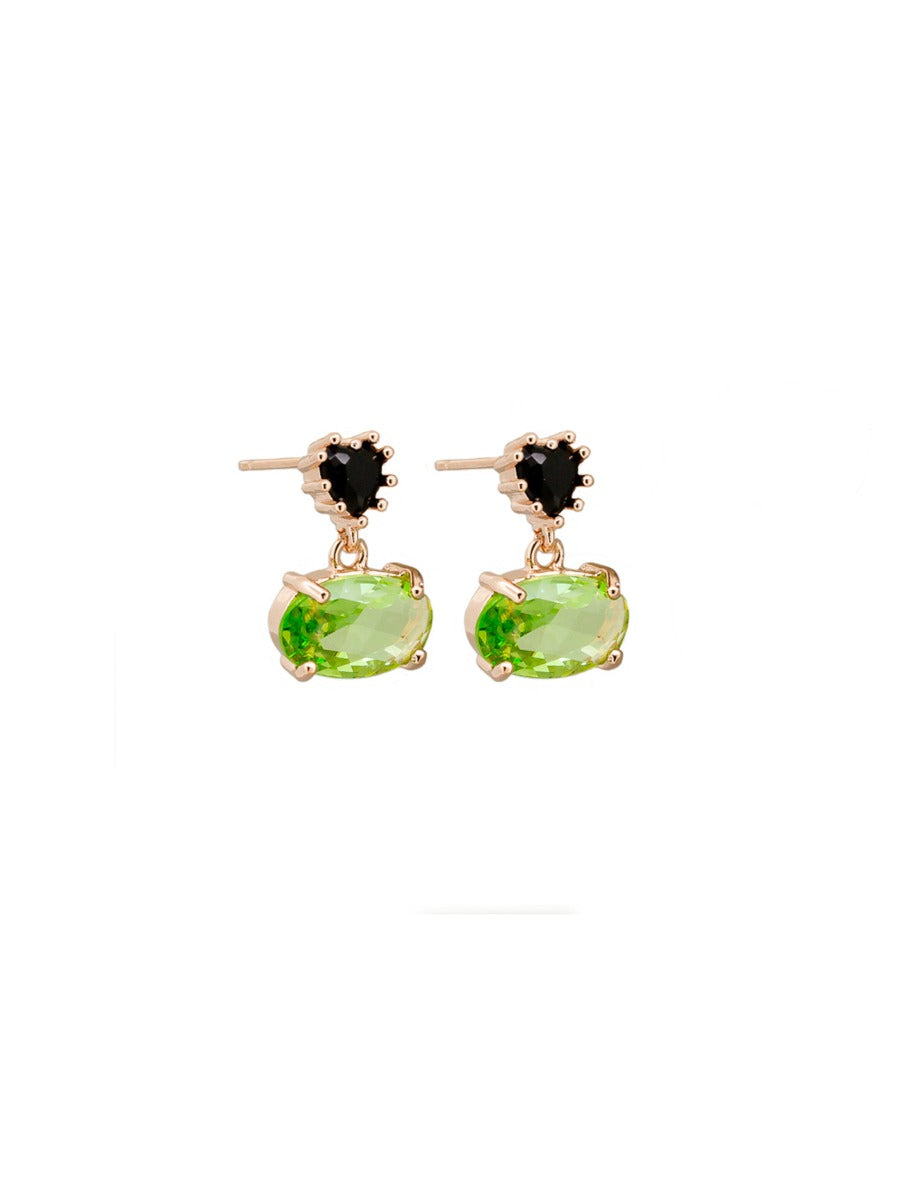 Lucinda Crystal Earring GREEN