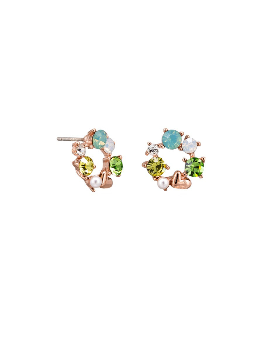 TT25 Crystal Circle Earrings