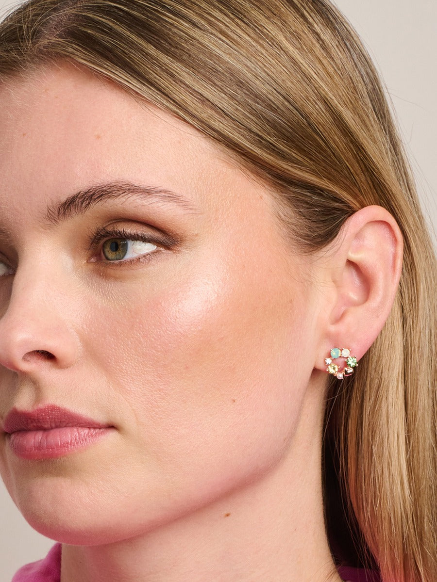 TT25 Crystal Circle Earrings