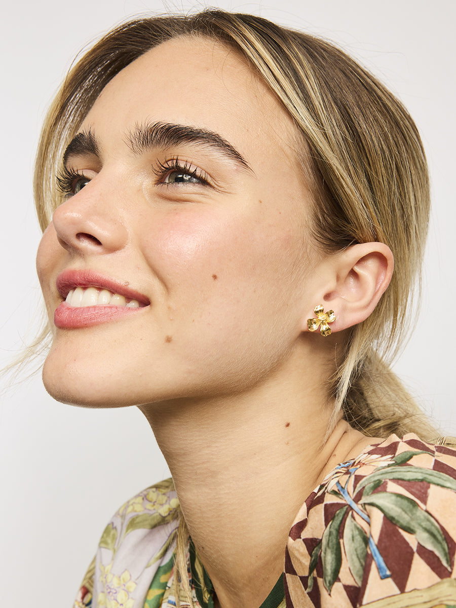 Lily Flower Earring GOLD