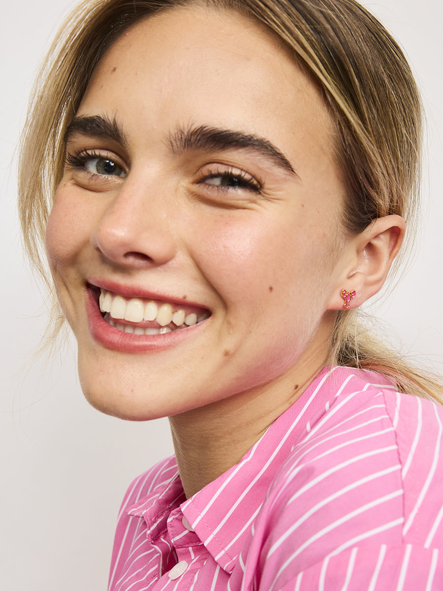 Lobster Stud Earrings