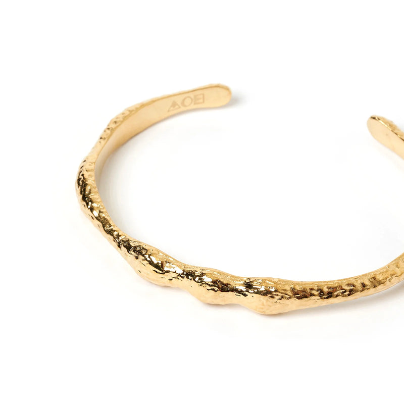 AOE Jayde Gold Cuff Bracelet