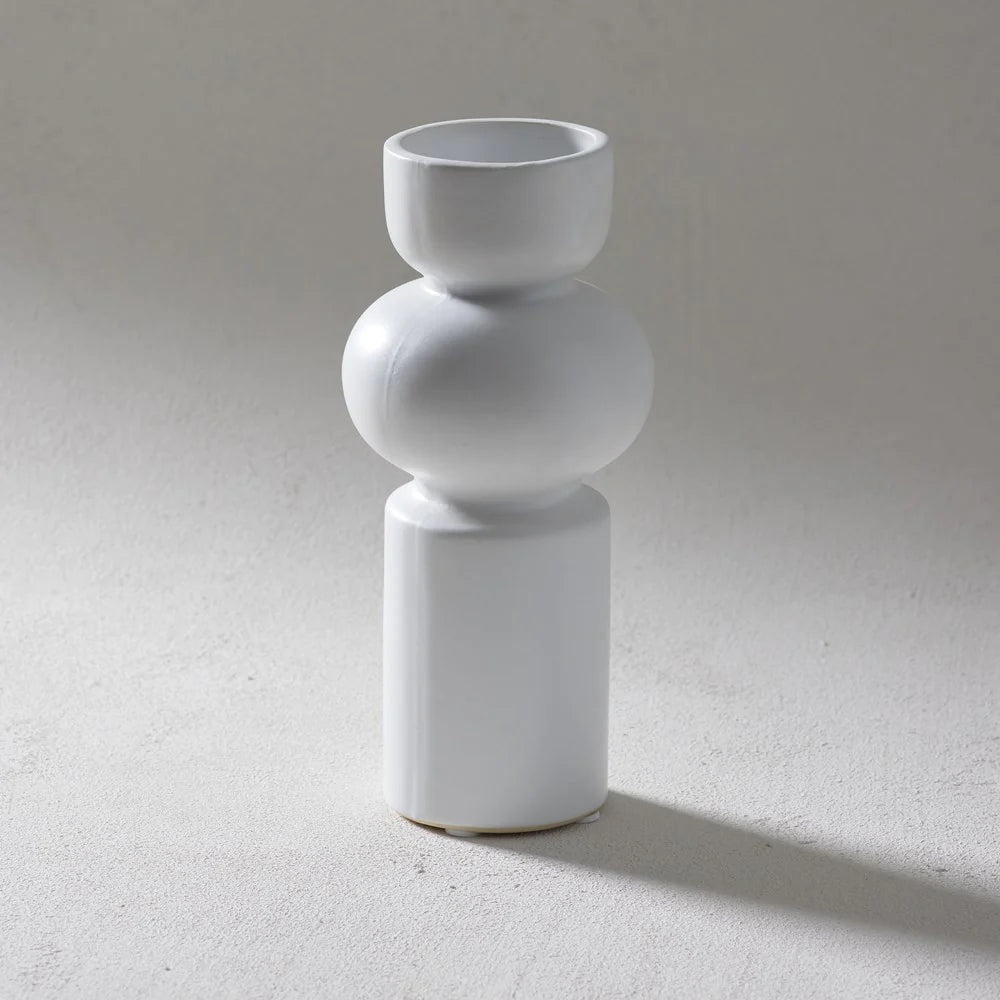 INDIGO LOVE Klein Vase Medium WHITE