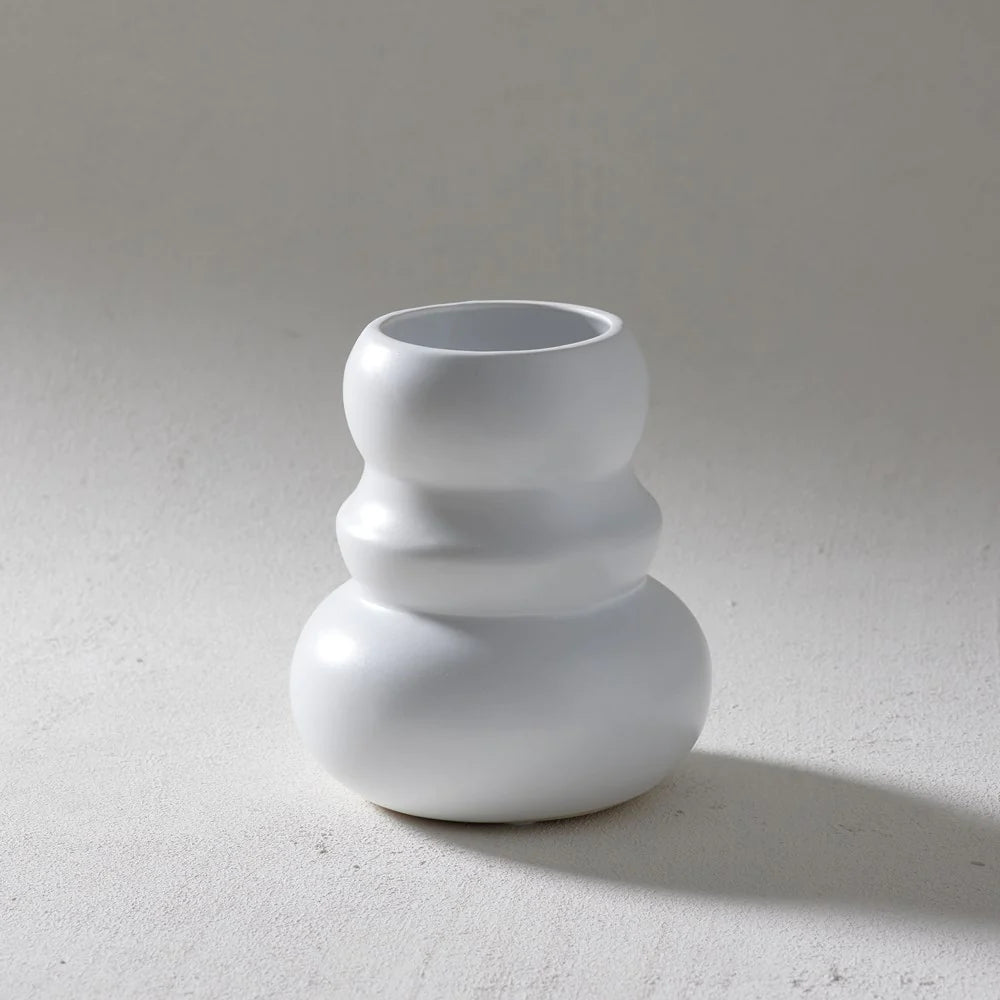 INDIGO LOVE Klein Vase Small WHITE
