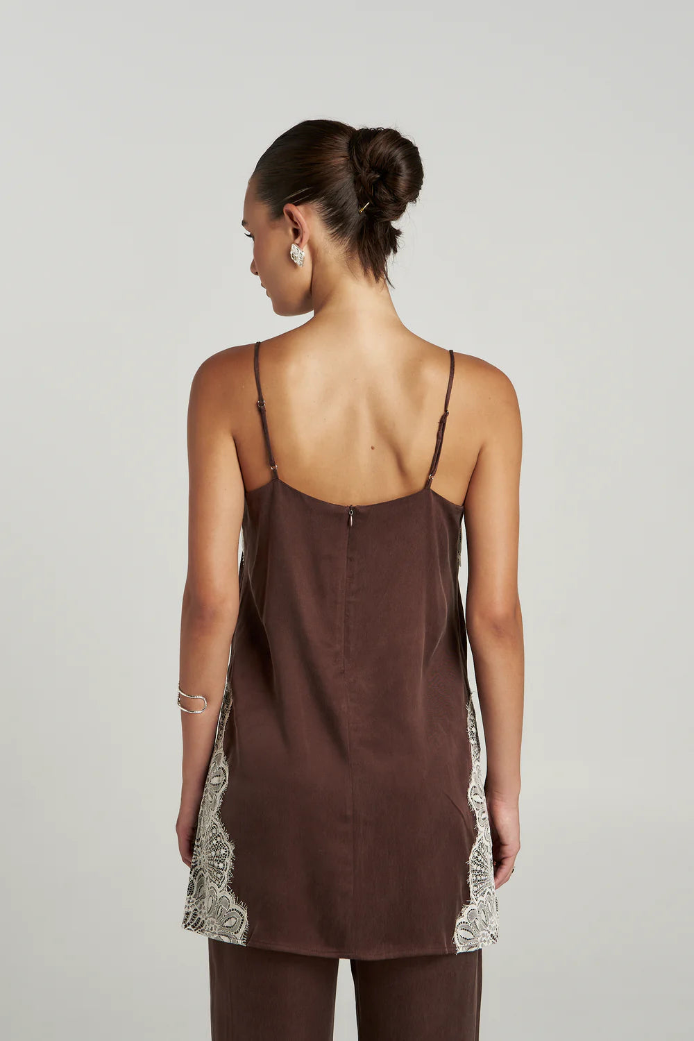 SUMMI SUMMI Florence Shift Top ESPRESSO