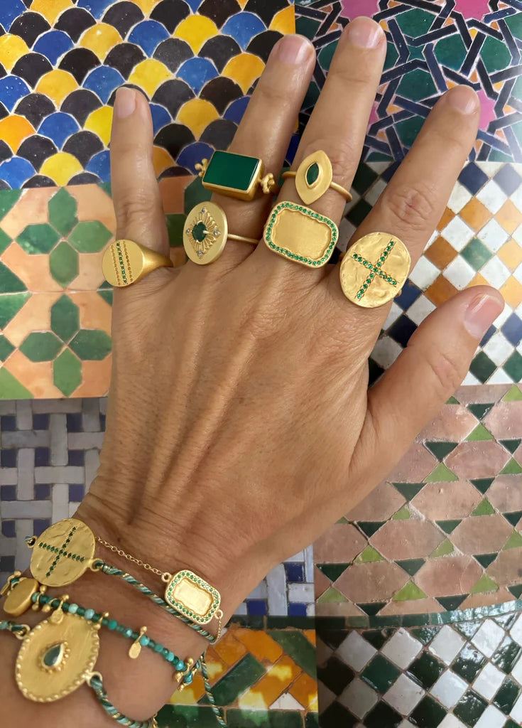 RT24 Esther Ring GREEN ONYX