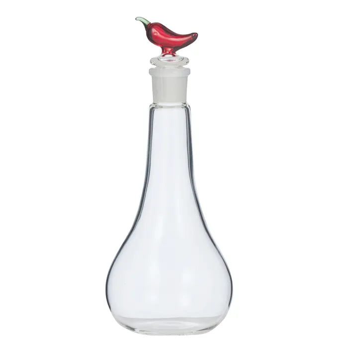 Chile Glass Oil Bottle 8.5cm x 20cm RED