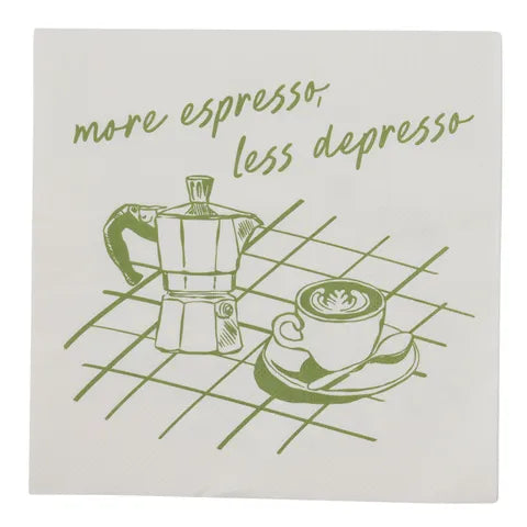 More Espresso Napkins 20pk