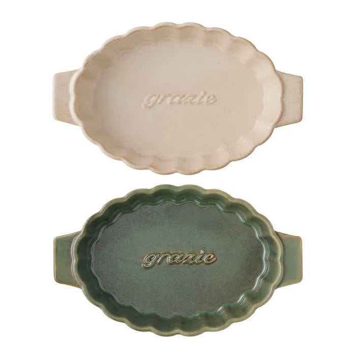 TOSCANA Ceramic Baking Dish CREAM