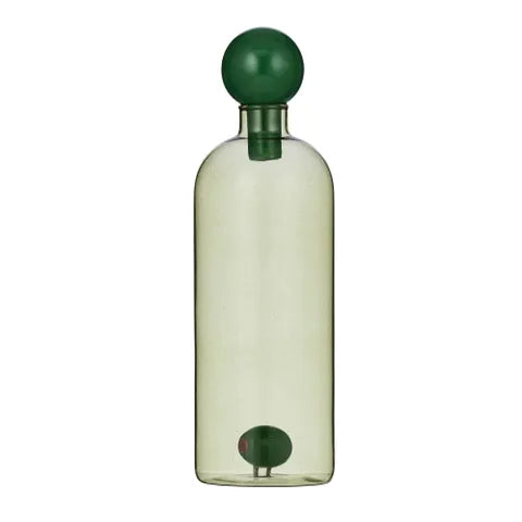 Olive Glass Oil Bottle 6.5cm x 21.5cm GREEN