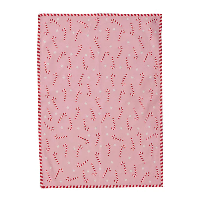 Cotton Tea Towel CANDY CANE