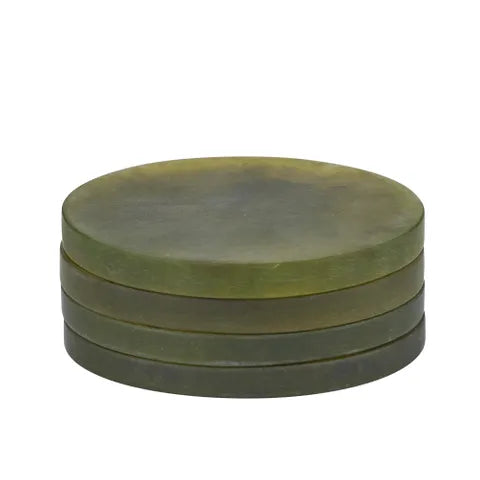 Round Resin Coasters Set 4 PESTO