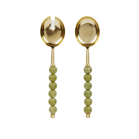 Amalia Resin Salad Servers OLIVE