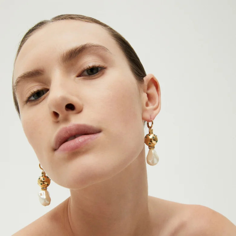 GAS BIJOUX Biwa Comete Earring PEARL