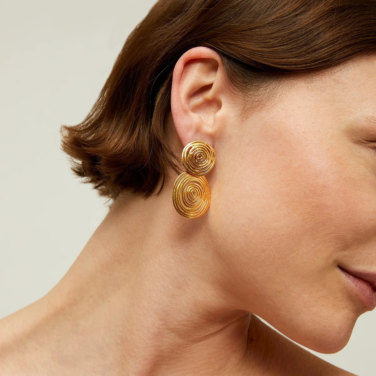 GAS BIJOUX Wave Earrings GOLD