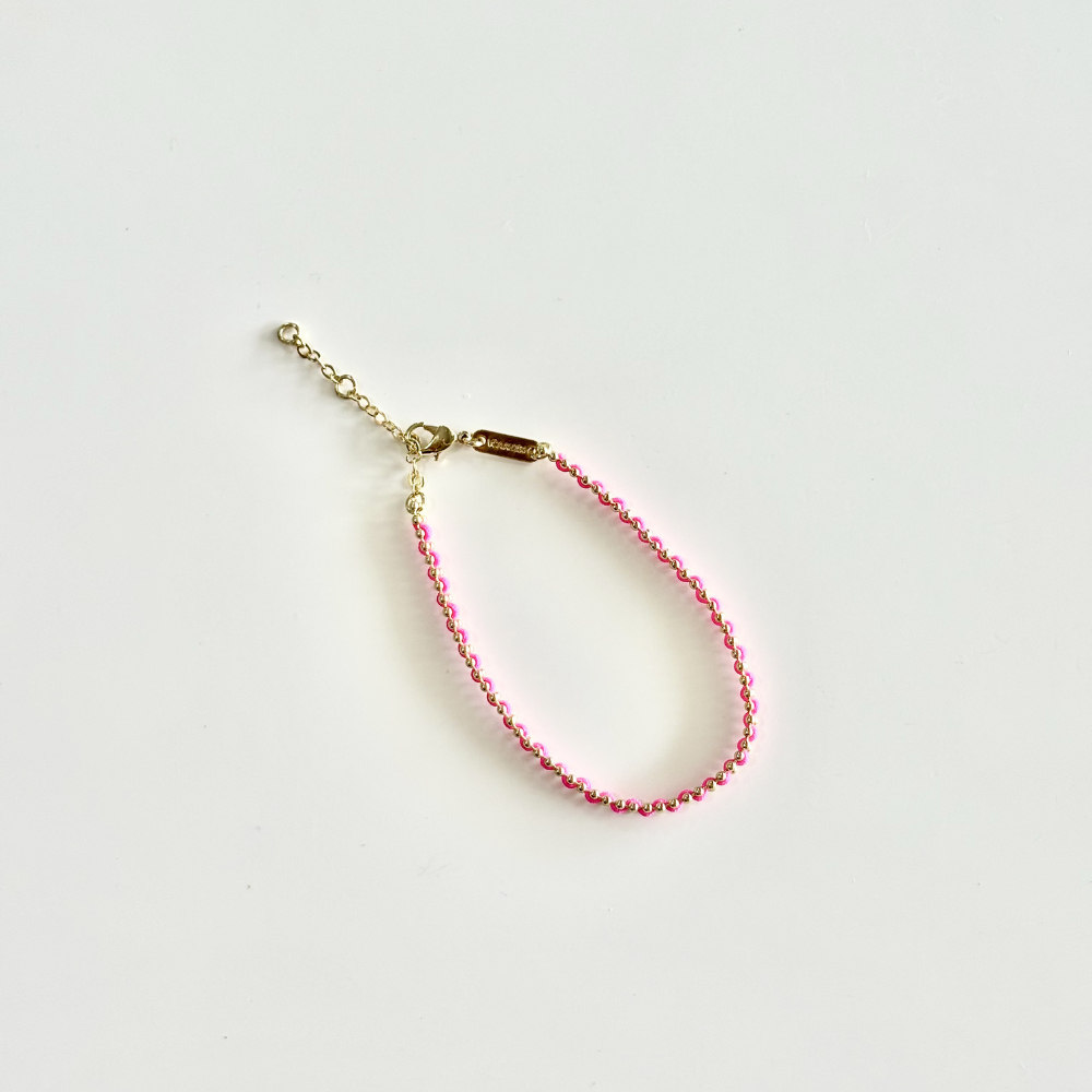 HEI TAI Vibes Layer Bracelet NEON PINK