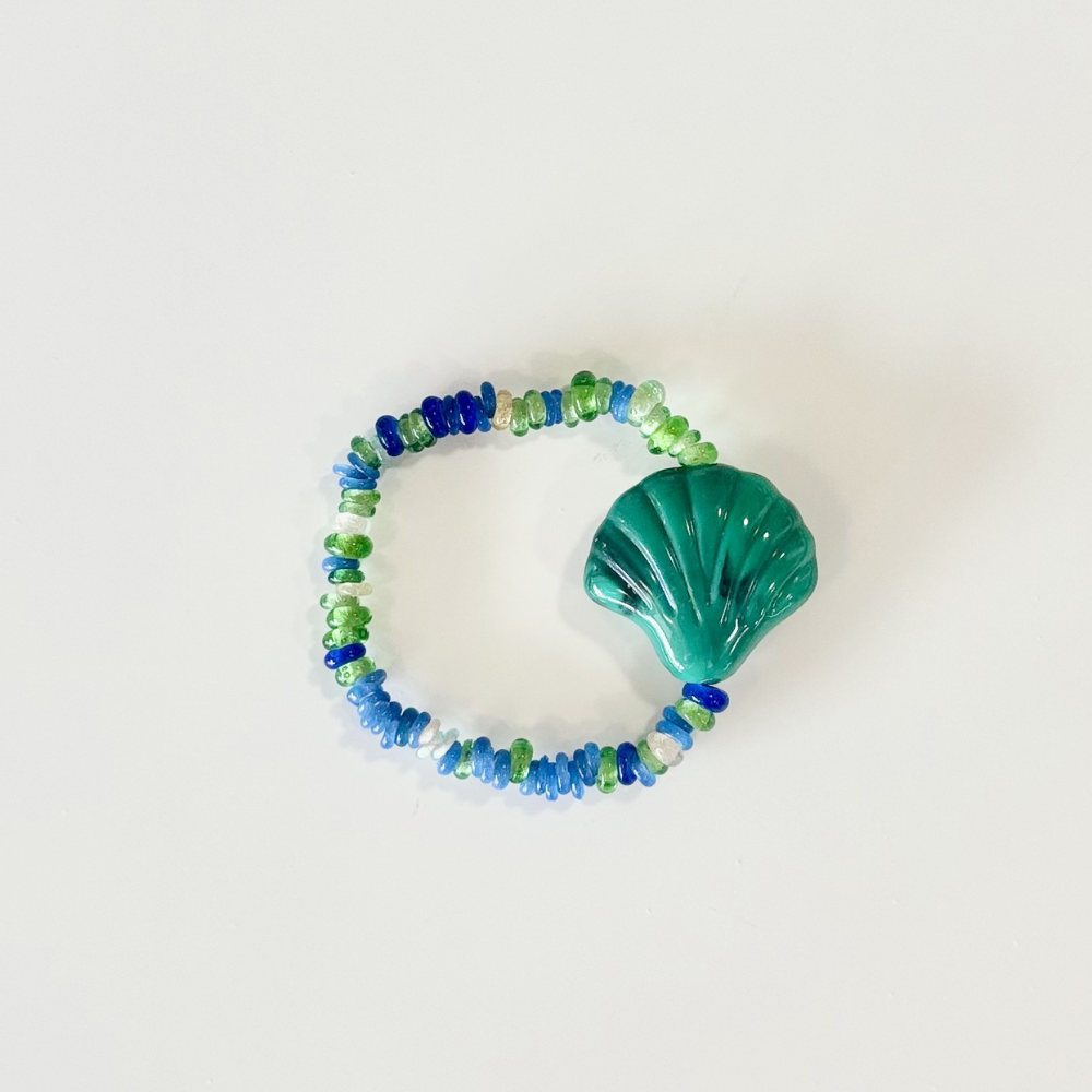 HEI TAI Big Fan Shell Bracelet GREEN