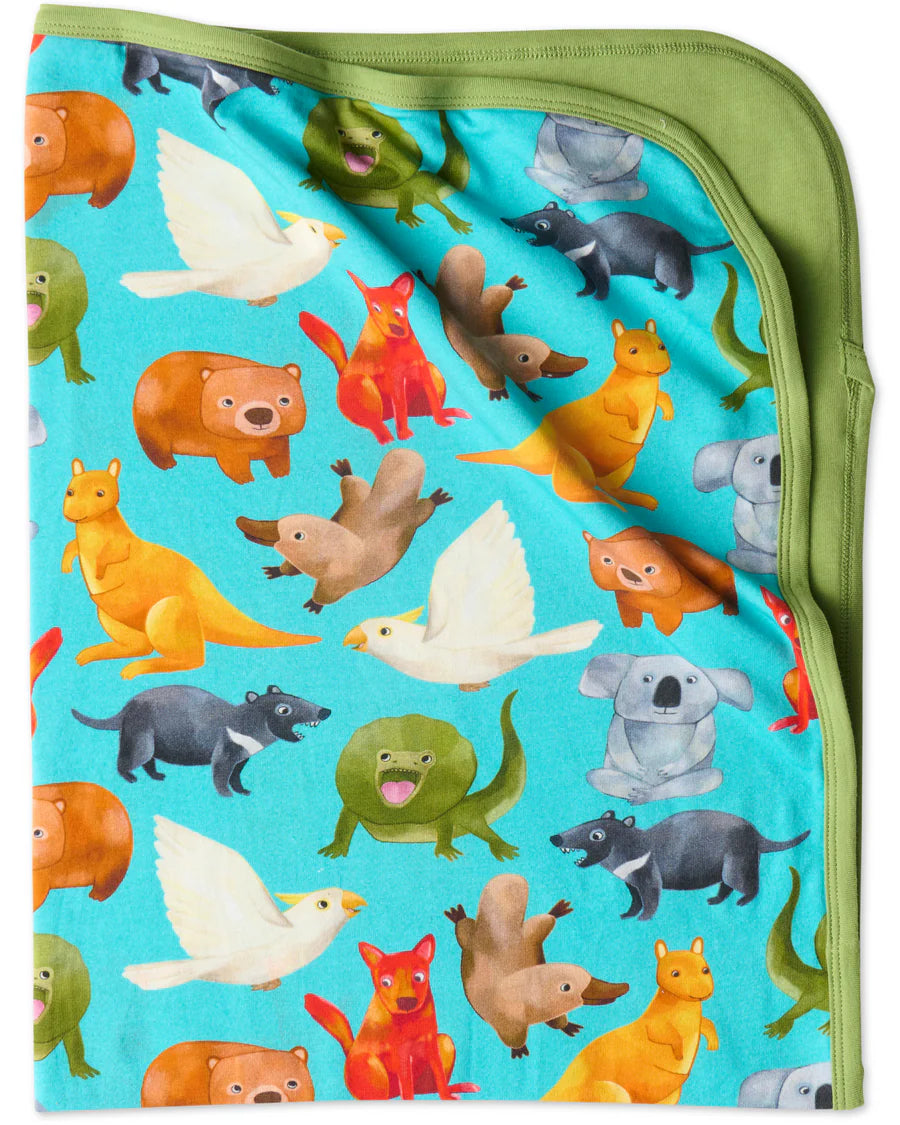KIP & CO Snuggle Blanket HOME AMONG THE GUM TREES