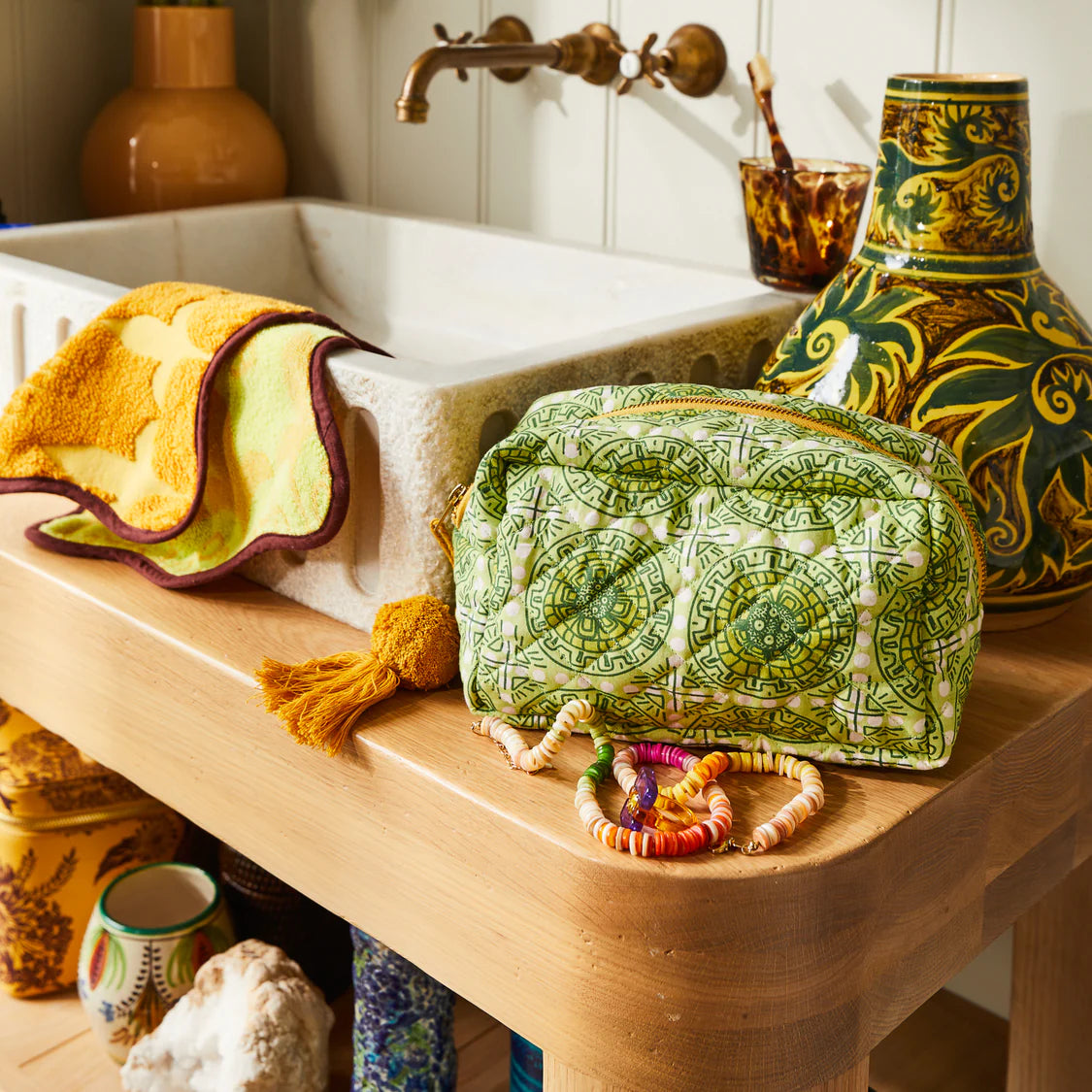 SAGE X CLARE Gabriella Beauty Bag